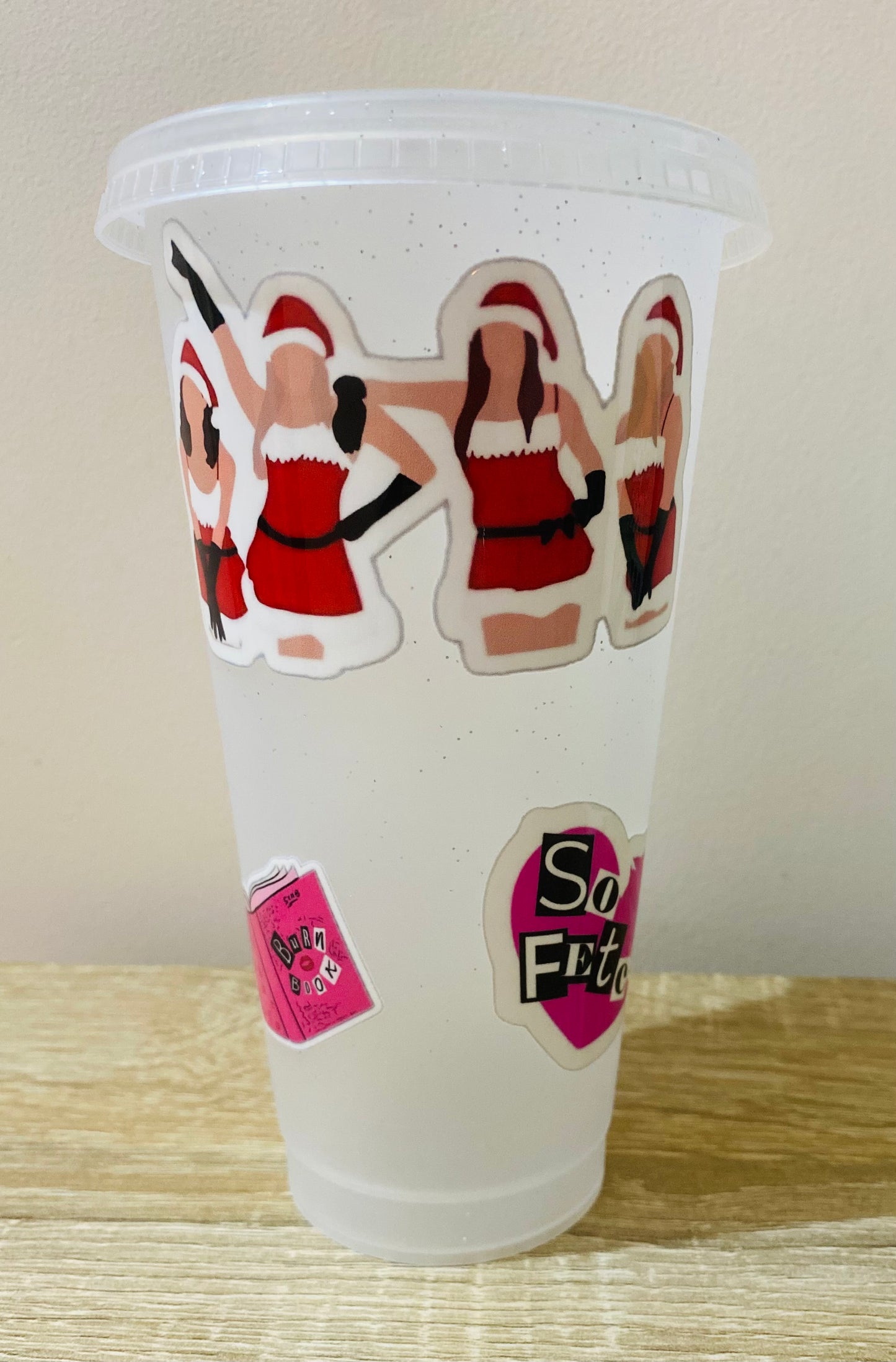 Mean girls glitter cold cup